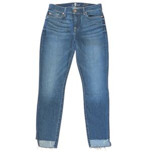 EUC 7 For All Mankind The Ankle
Skinny Jeans Size 28
